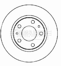 BORG & BECK Тормозной диск BBD4412